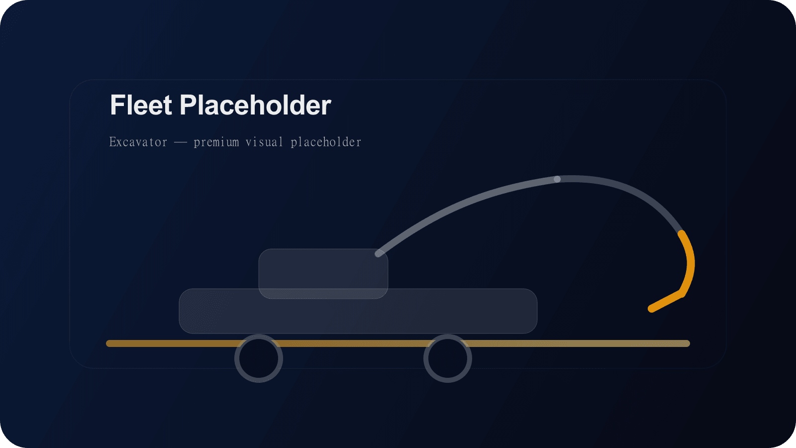 Excavator (20T Class) (visual placeholder)