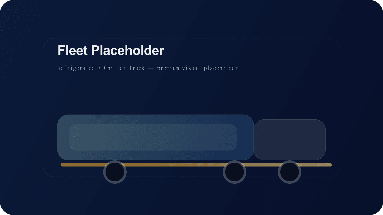 Refrigerated Truck (Chiller) (visual placeholder)